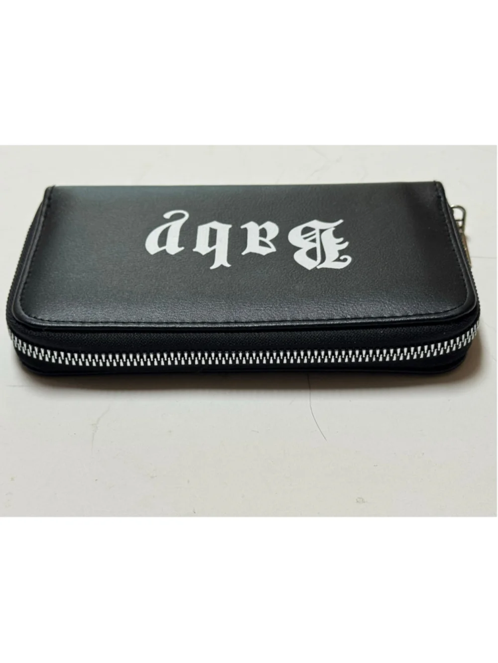 Unbranded Women’s Black and White Baby Graphic Zip-Around Wallet